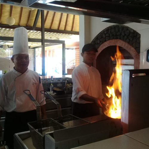 Chef Wayan Sukadana cocobeli Flambe Action